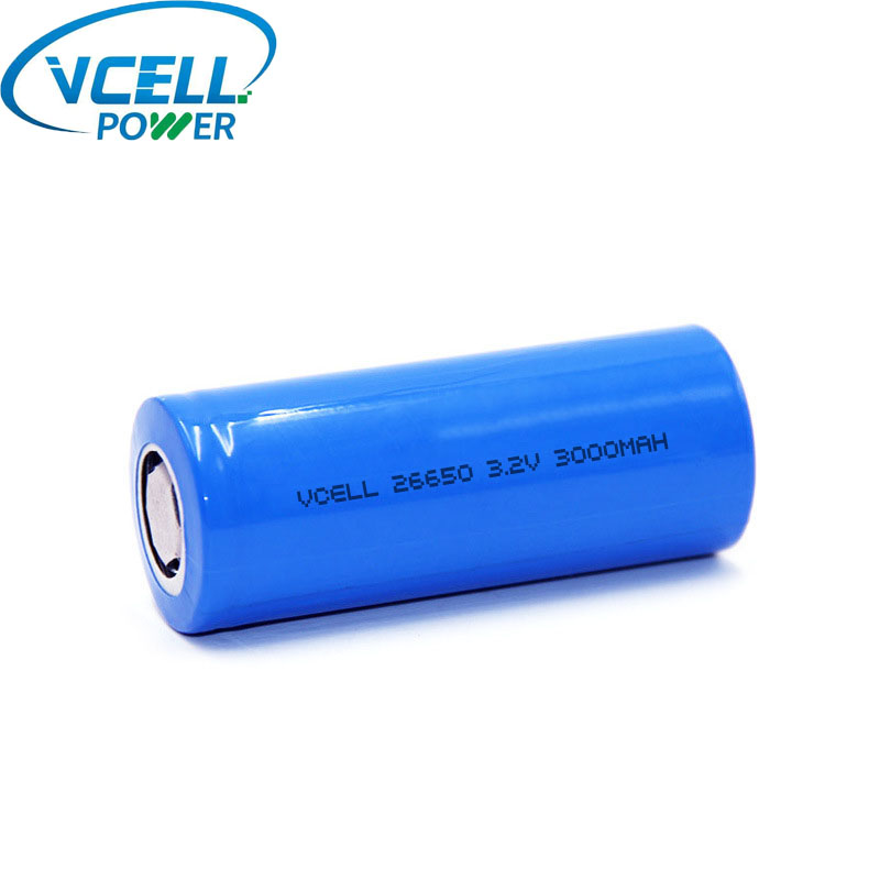 bateria de 3.2V 3000mAh 9.60Wh IFR26650 LiFePO4