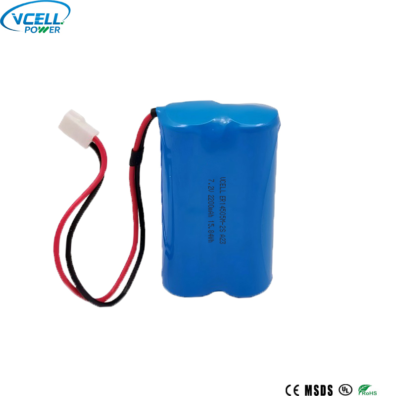 bloco preliminar da bateria do lítio de 7.2V 2200mAh ER14505-2S